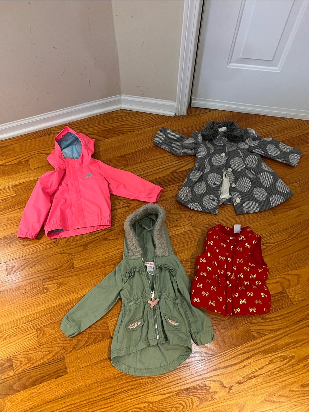 Bundle of girls jackets 18-24months